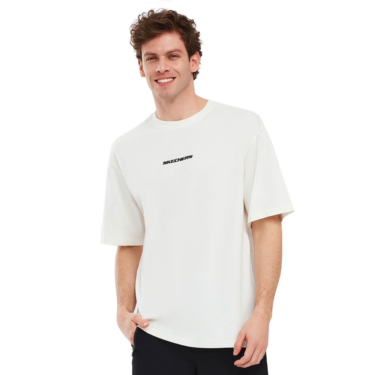 Graphic Erkek Beyaz Günlük Stil T-Shirt S232404-102