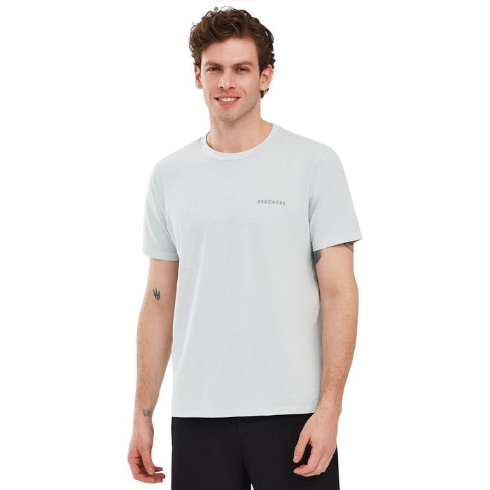 Skechers Organic Coll. Erkek Gri Günlük Stil T-Shirt S241166-035