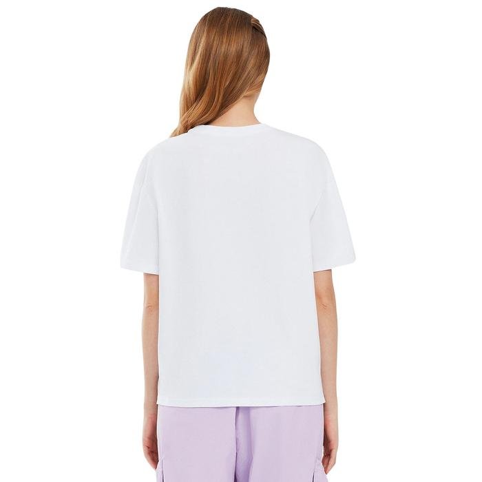 Graphic Kadın Beyaz Günlük Stil T-Shirt S241012-100 1602814