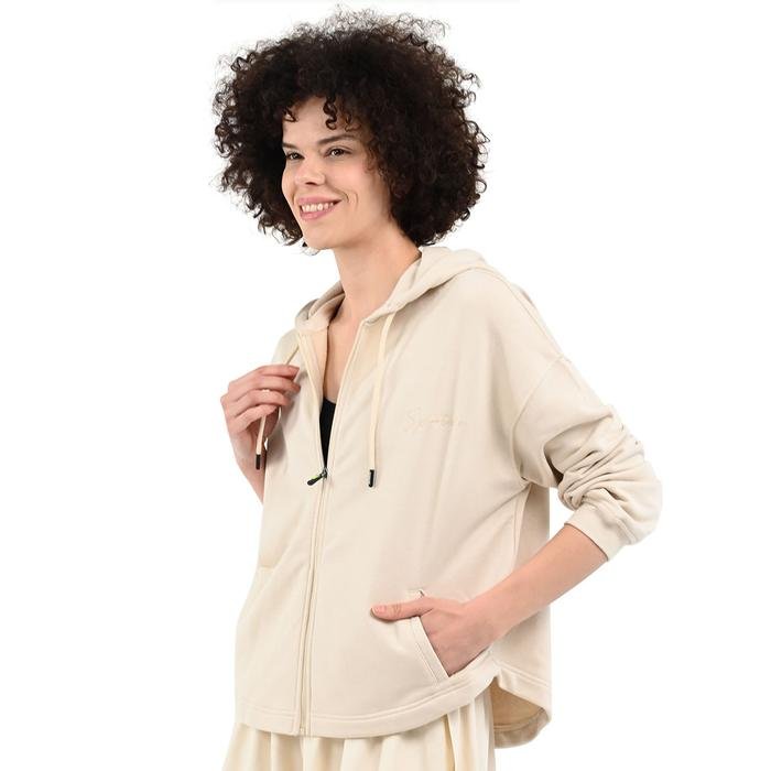 Piena Kadın Beyaz Günlük Stil Sweatshirt 24YKTL13D21-CHK 1605153