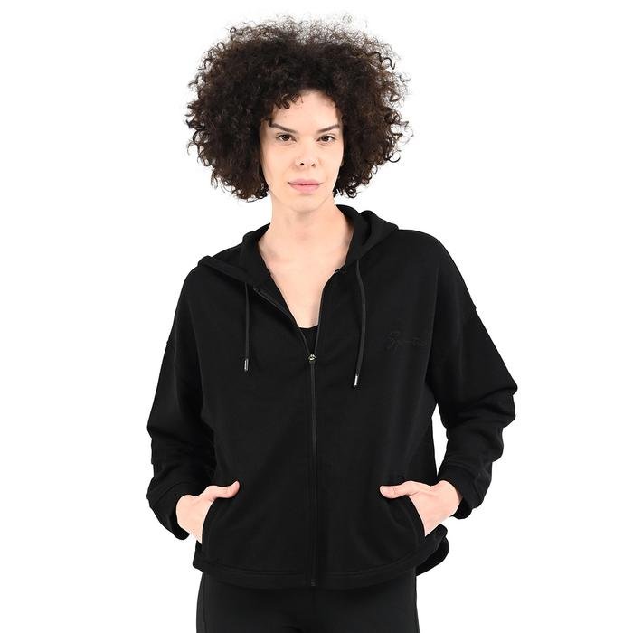 Piena Kadın Siyah Günlük Stil Sweatshirt 24YKTL13D21-SYH 1605141