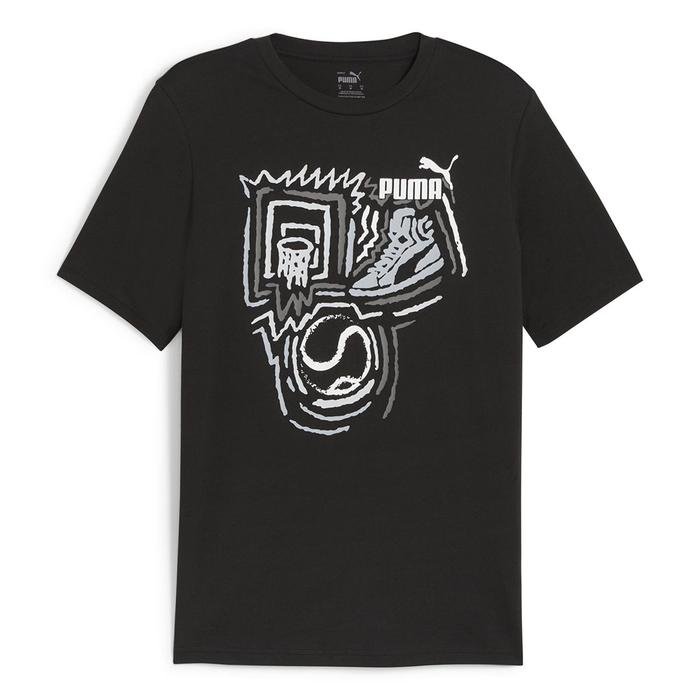 Puma Graphics Year Of Sports Erkek Siyah Günlük Stil T-Shirt 68017601