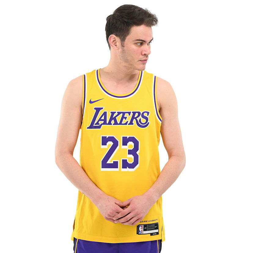Los Angeles Lakers NBA Erkek Sarı Basketbol Forma DN2009-733