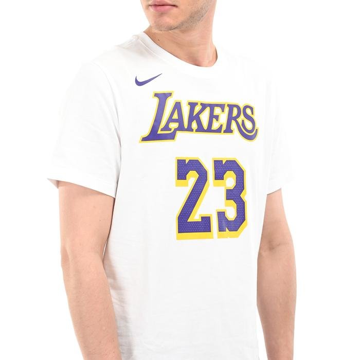 Los Angeles Lakers NBA Erkek Beyaz Basketbol T-Shirt DR6380-108 1504315