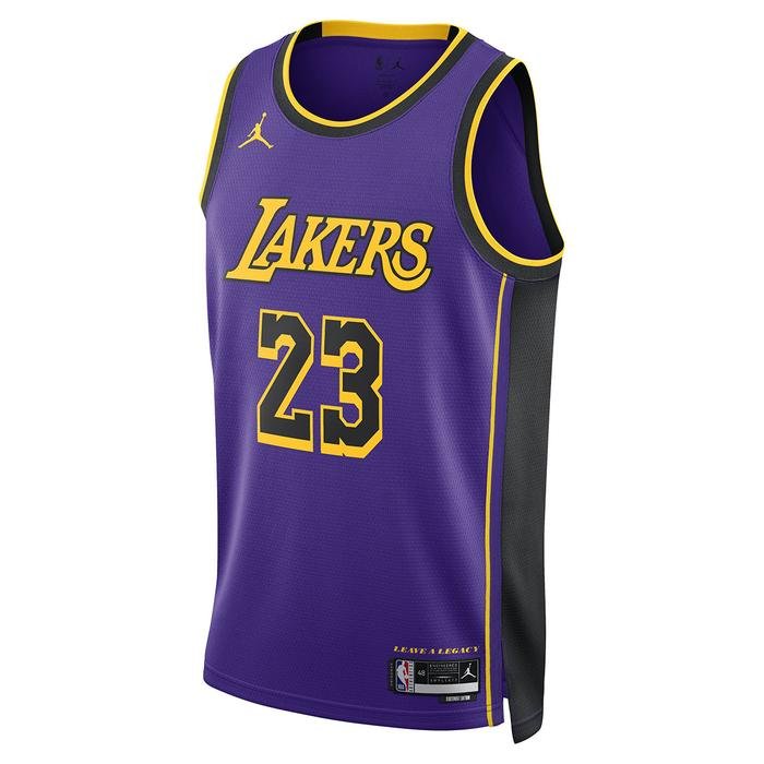 Nike Los Angeles Lakers Erkek Mor Basketbol Forma DO9530-508