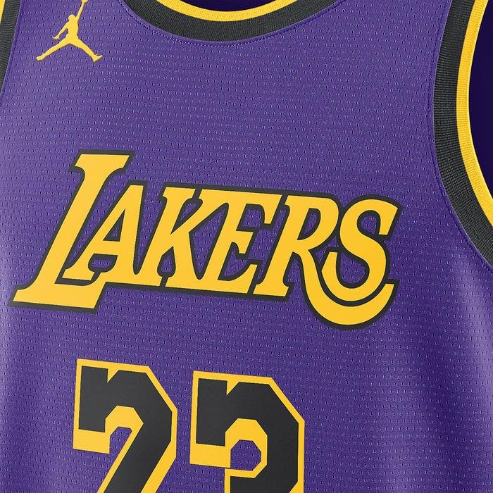 Los Angeles Lakers Erkek Mor Basketbol Forma DO9530-508 1595233