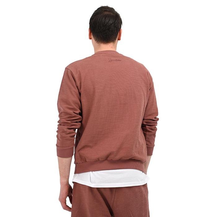 Sportive Sottile Erkek Kahverengi Günlük Stil Sweatshirt 24YETL13D08-KHV_1