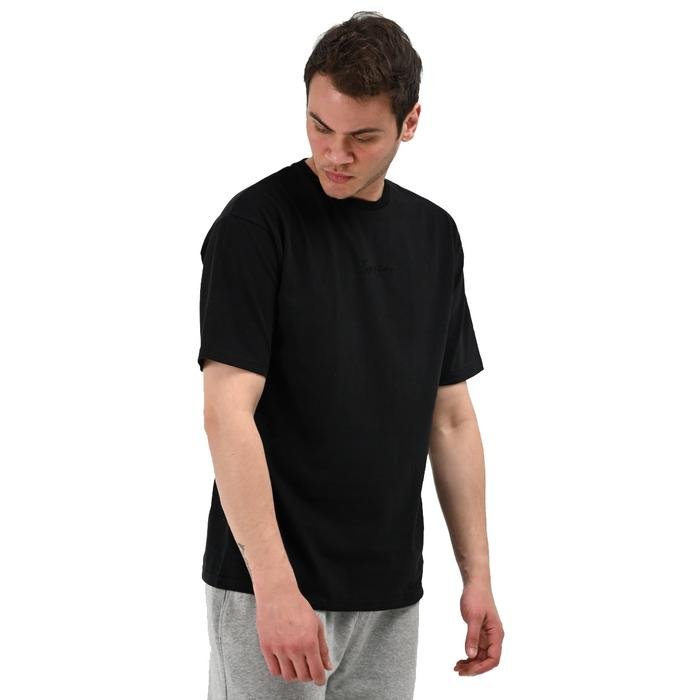 Nove Erkek Siyah Günlük Stil T-Shirt 24YETL18D06-SYH 1604975