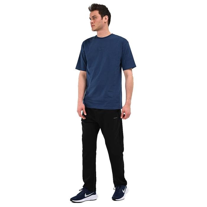 Nove Erkek Mavi Günlük Stil T-Shirt 24YETL18D06-LCV 1604979