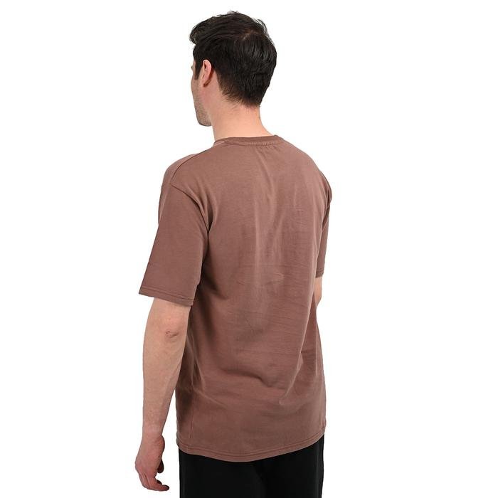 Nove Erkek Kahverengi Günlük Stil T-Shirt 24YETL18D06-KHV 1604987