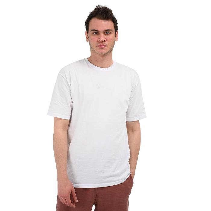 Sportive Nove Erkek Beyaz Günlük Stil T-Shirt 24YETL18D06-BYZ