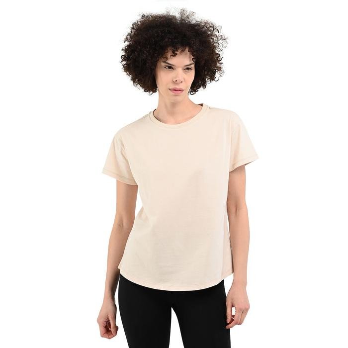 Sportive Icona2 Kadın Beyaz Günlük Stil T-Shirt 24YKTL18D20-CHK