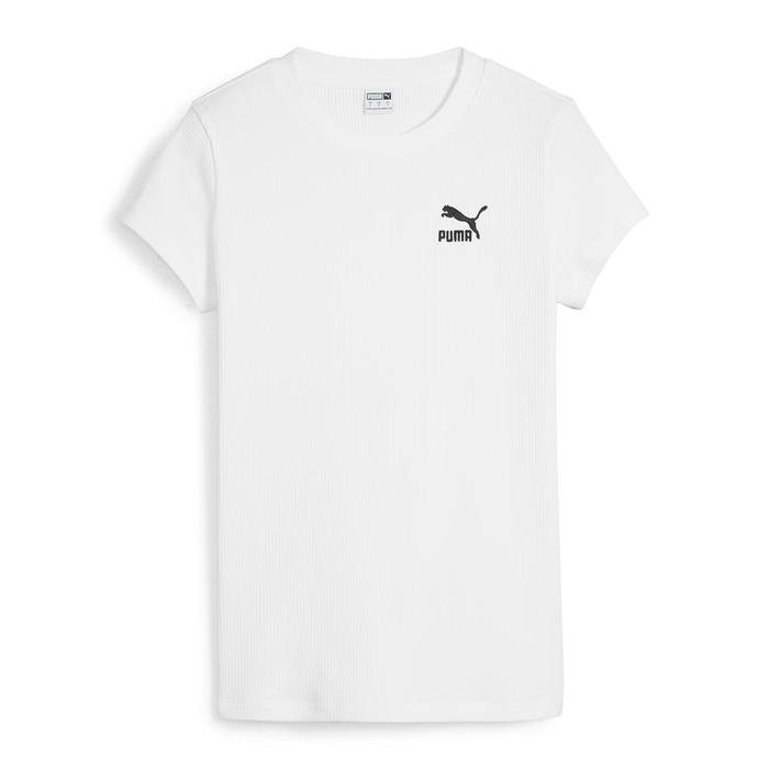 Classics Kadın Beyaz Günlük Stil T-Shirt 62426402 1593389