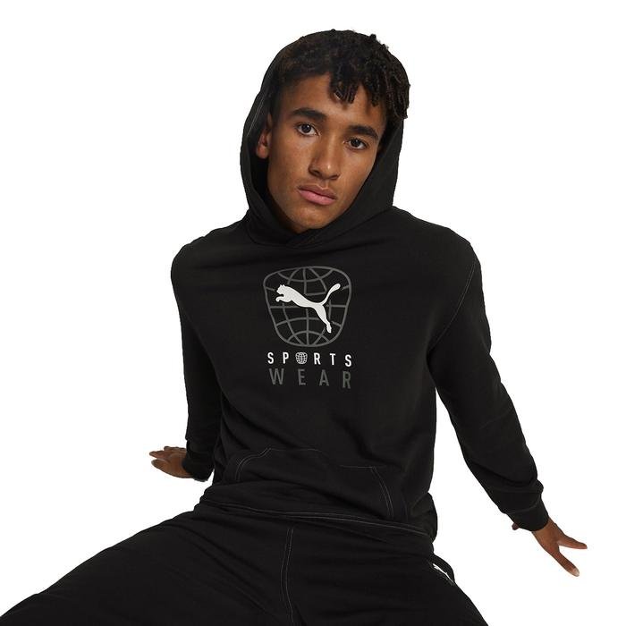 Better Sportswear Erkek Siyah Günlük Stil Sweatshirt 67900201 1593060