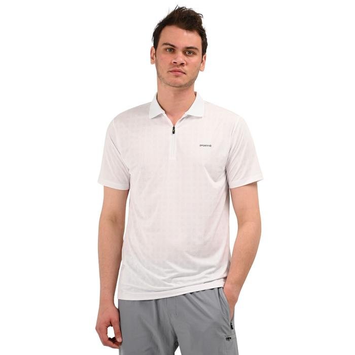 Sportive Perfpolo Erkek Beyaz Koşu T-Shirt 24YETP18D11-BYZ_0