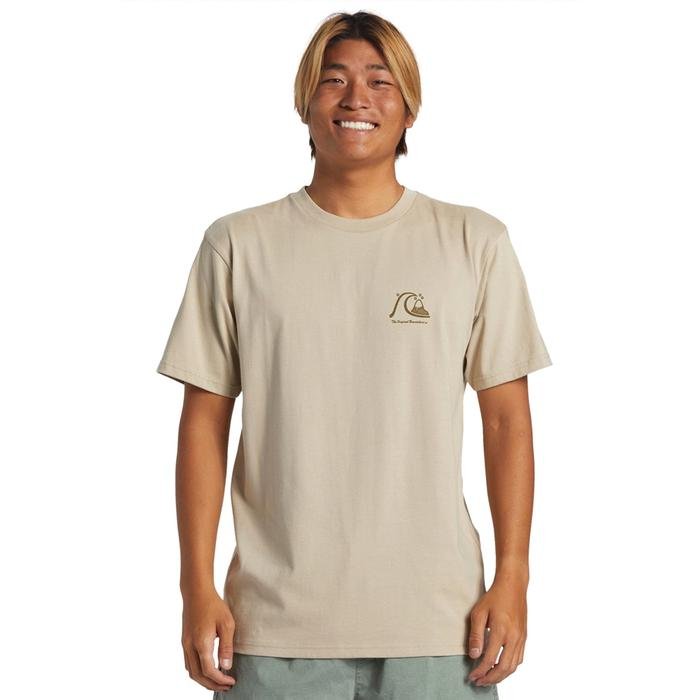 Quiksilver The Original Erkek Kahverengi Günlük Stil T-Shirt AQYZT09560-THZ0