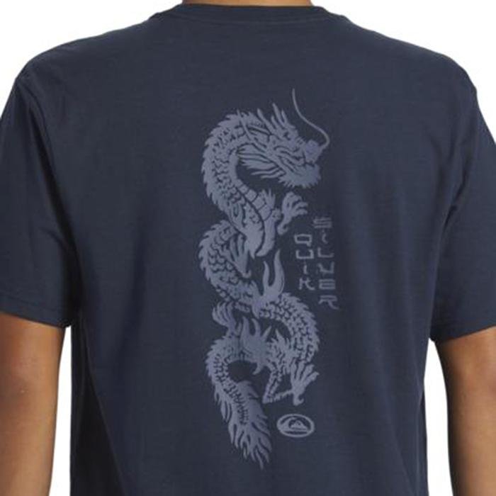 Dragon Fist Moe Erkek Lacivert Günlük Stil T-Shirt AQYZT09544-17726 1613550