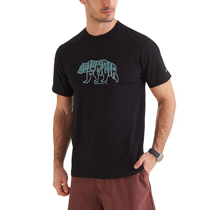 Csc M Bearly Stroll Erkek Siyah Outdoor T-Shirt CS0359-010 1608178