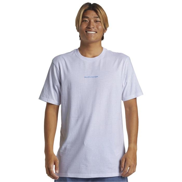 Quiksilver Surf Safari Moe Erkek Beyaz Günlük Stil T-Shirt AQYZT09539-10