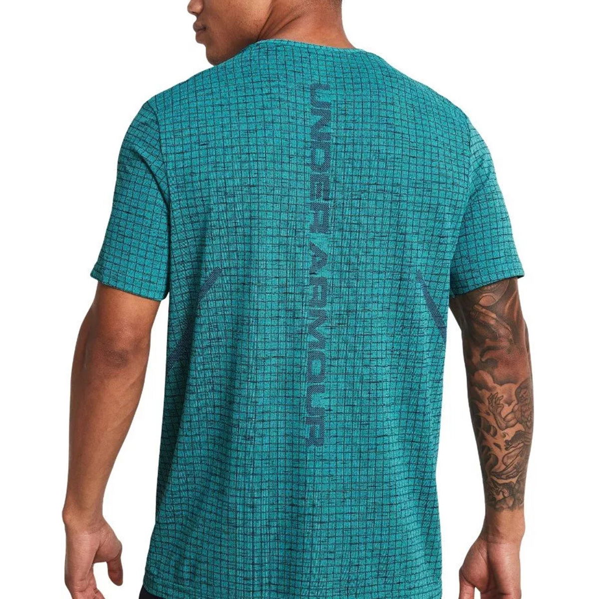 Vanish Seamless Grid Ss Erkek Yeşil Antrenman T-Shirt 1376921-464