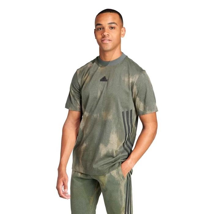 adidas M Fi 3S T Erkek Yeşil Günlük Stil T-Shirt IR9213