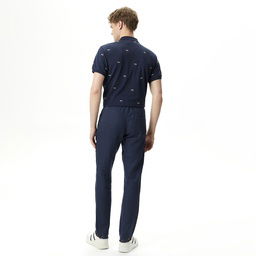 Nautica Erkek Lacivert Keten Pantolon