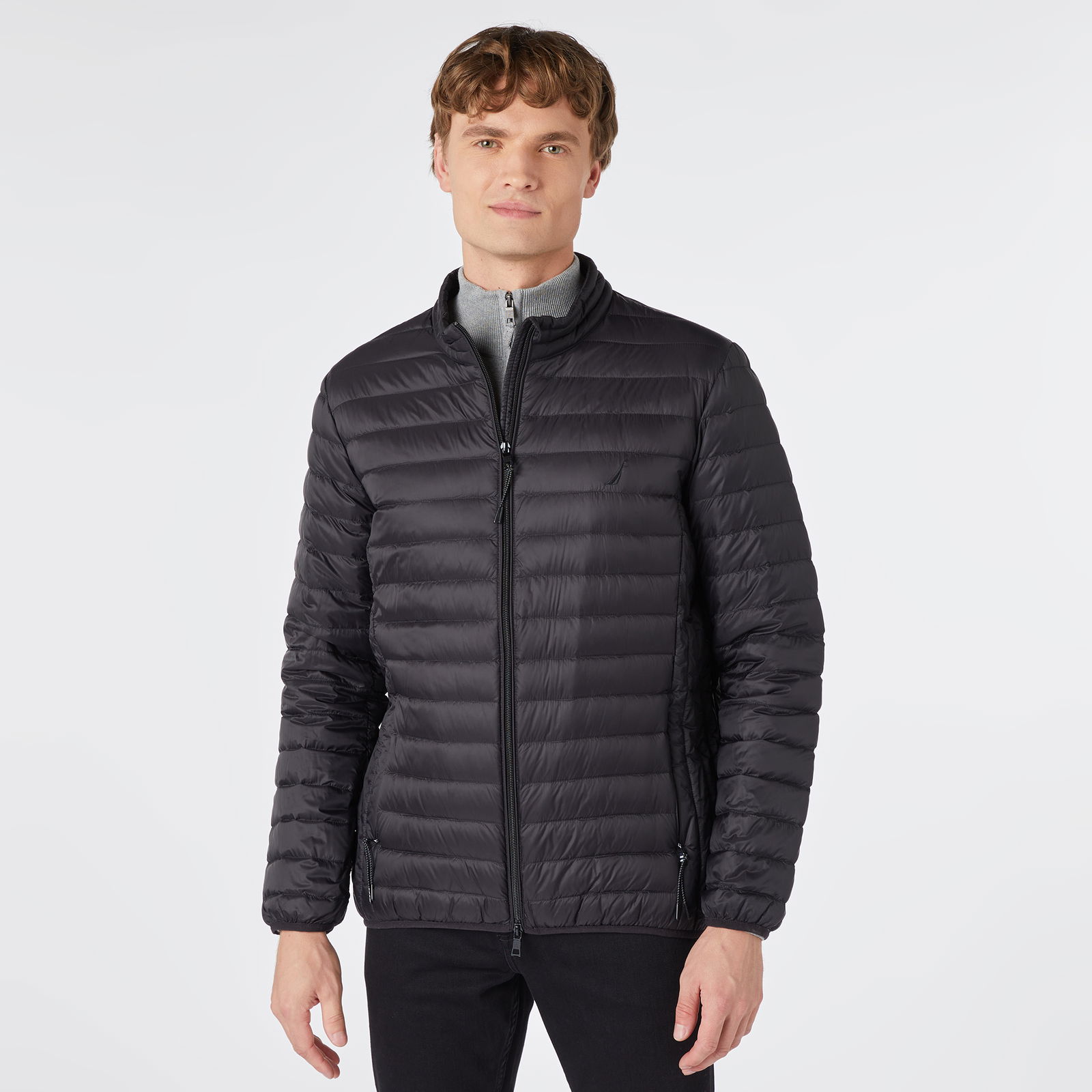 Nautica Erkek Siyah Standart Fit Mont