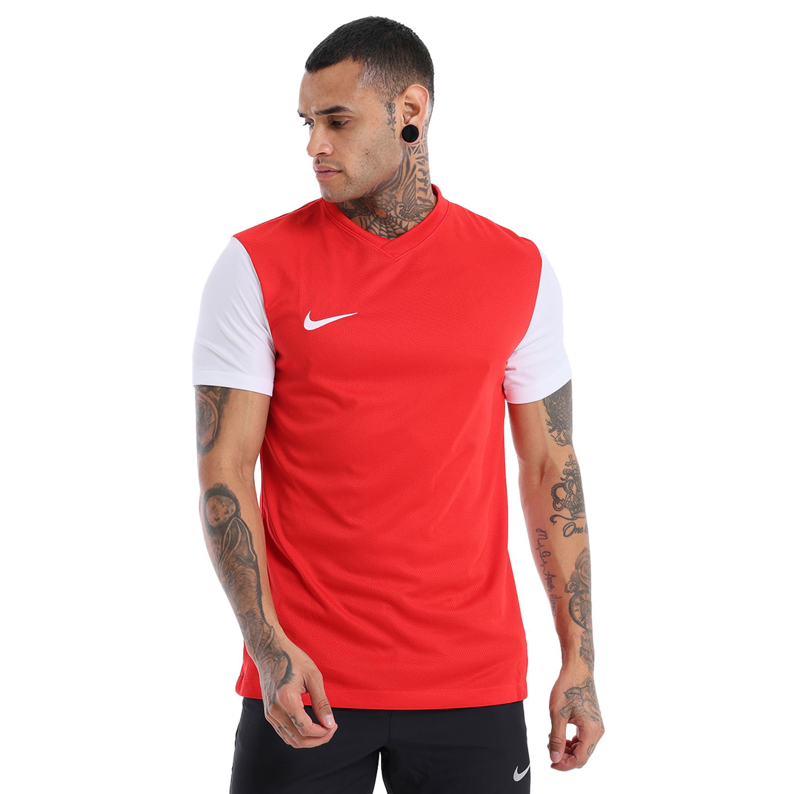 Tiempo Prem II Dri-Fit Erkek Kırmızı Spor T-Shirt DH8035-657