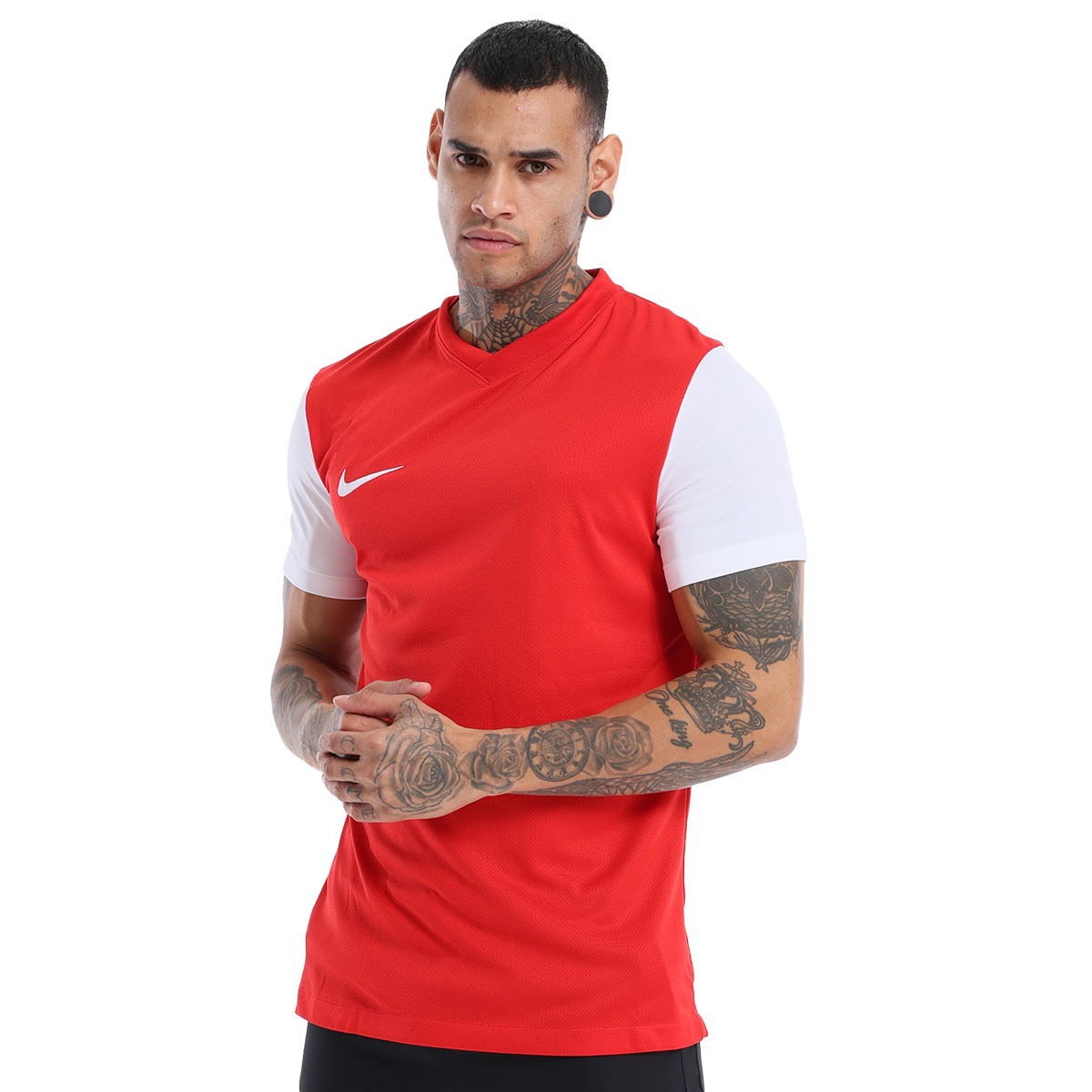 Tiempo Prem II Dri-Fit Erkek Kırmızı Spor T-Shirt DH8035-657