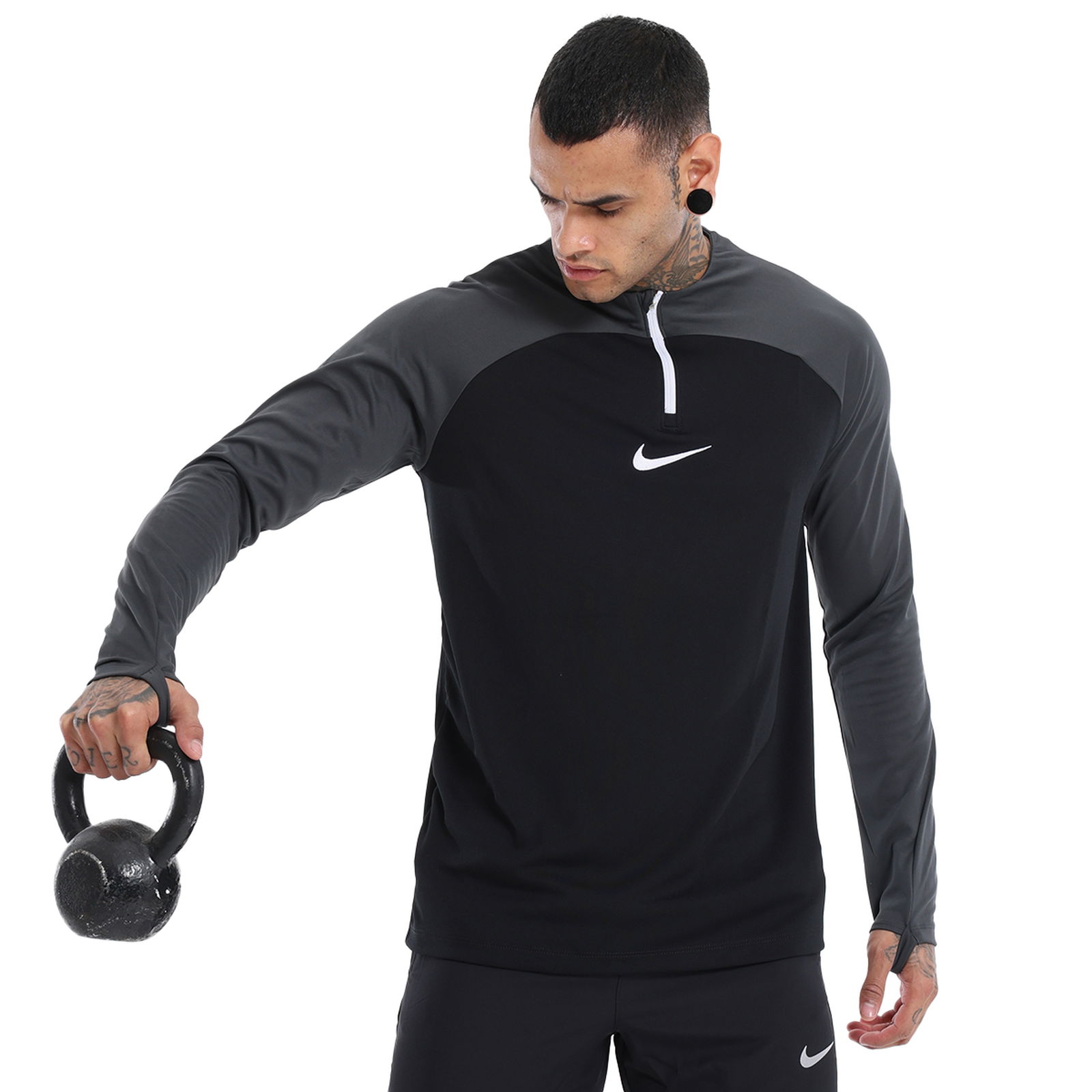 Academy Pro Dri-Fit Erkek Siyah Uzun Kollu Spor T-Shirt DH9230-011