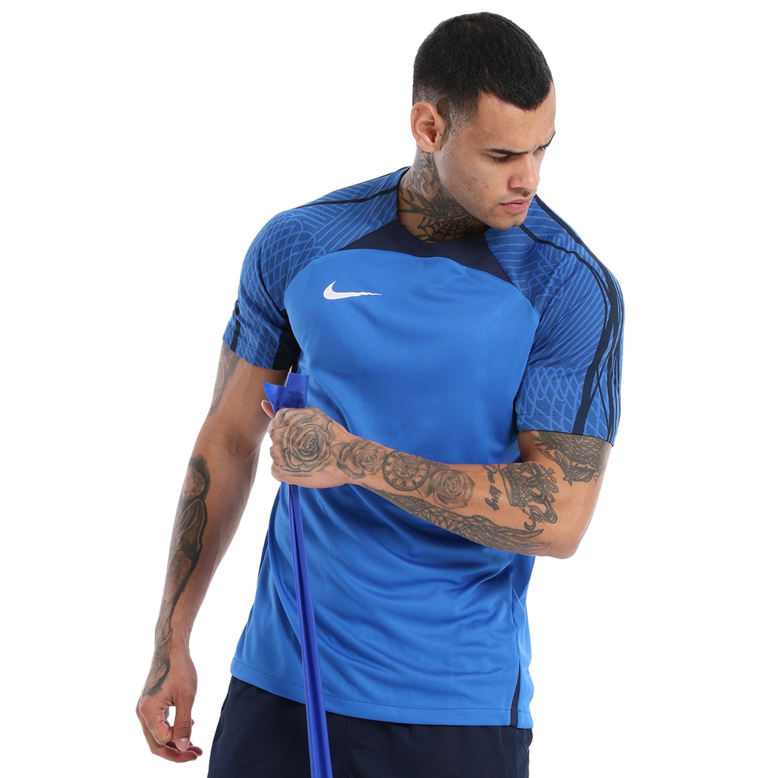 Strike Dri-Fit Erkek Mavi Spor T-Shirt DR2276-463