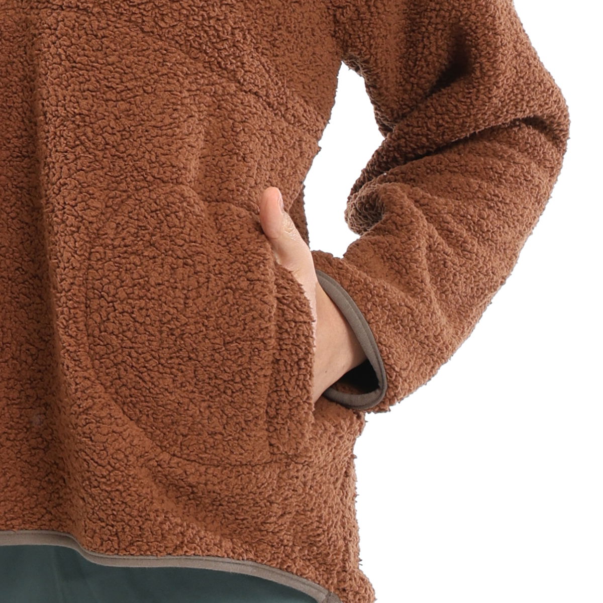 Sherpa Kadın Kahverengi Günlük Stil Polar 24KK018-KHVE