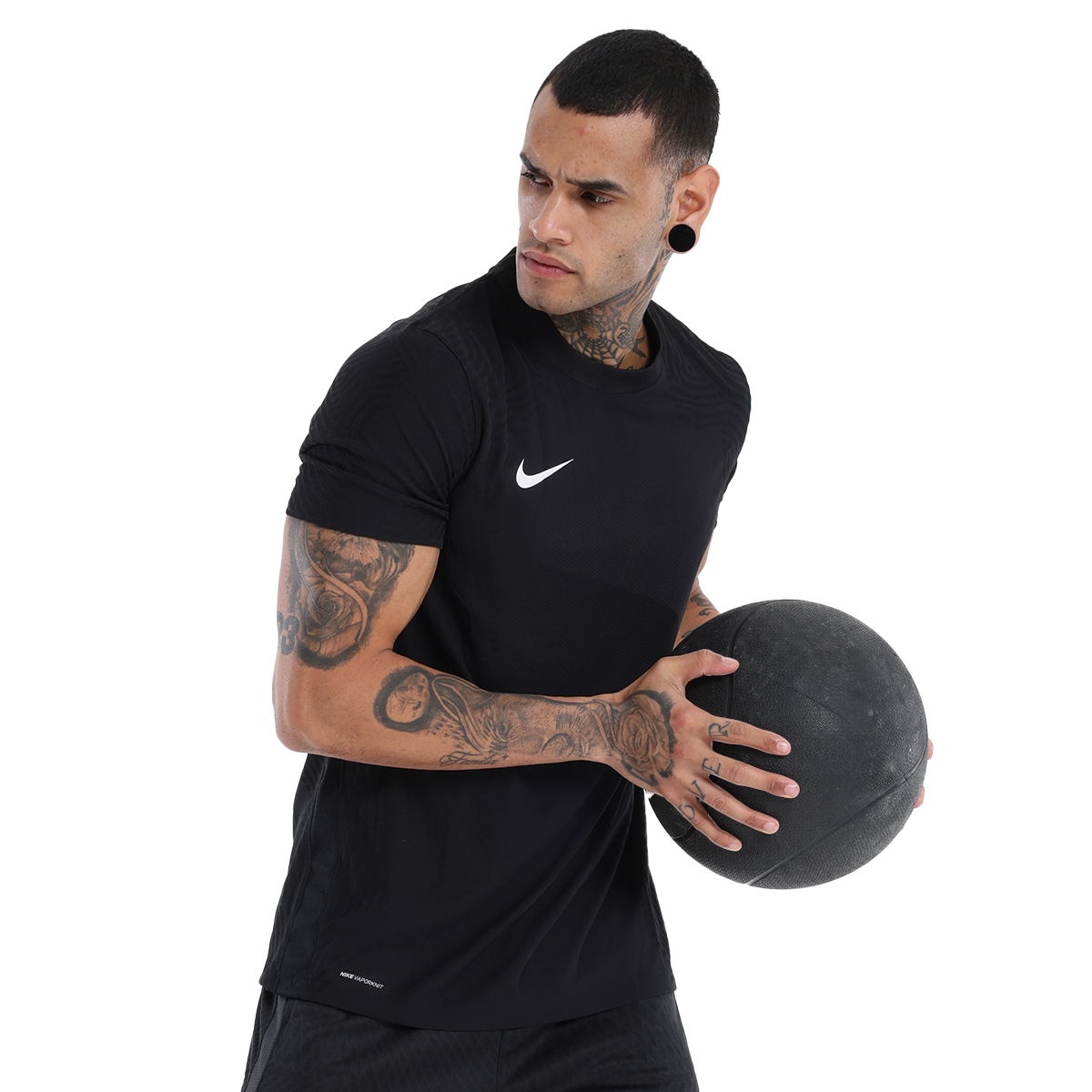 M Nk Vprknit III Jsy Ss Erkek Siyah Futbol Tişört CW3101-010