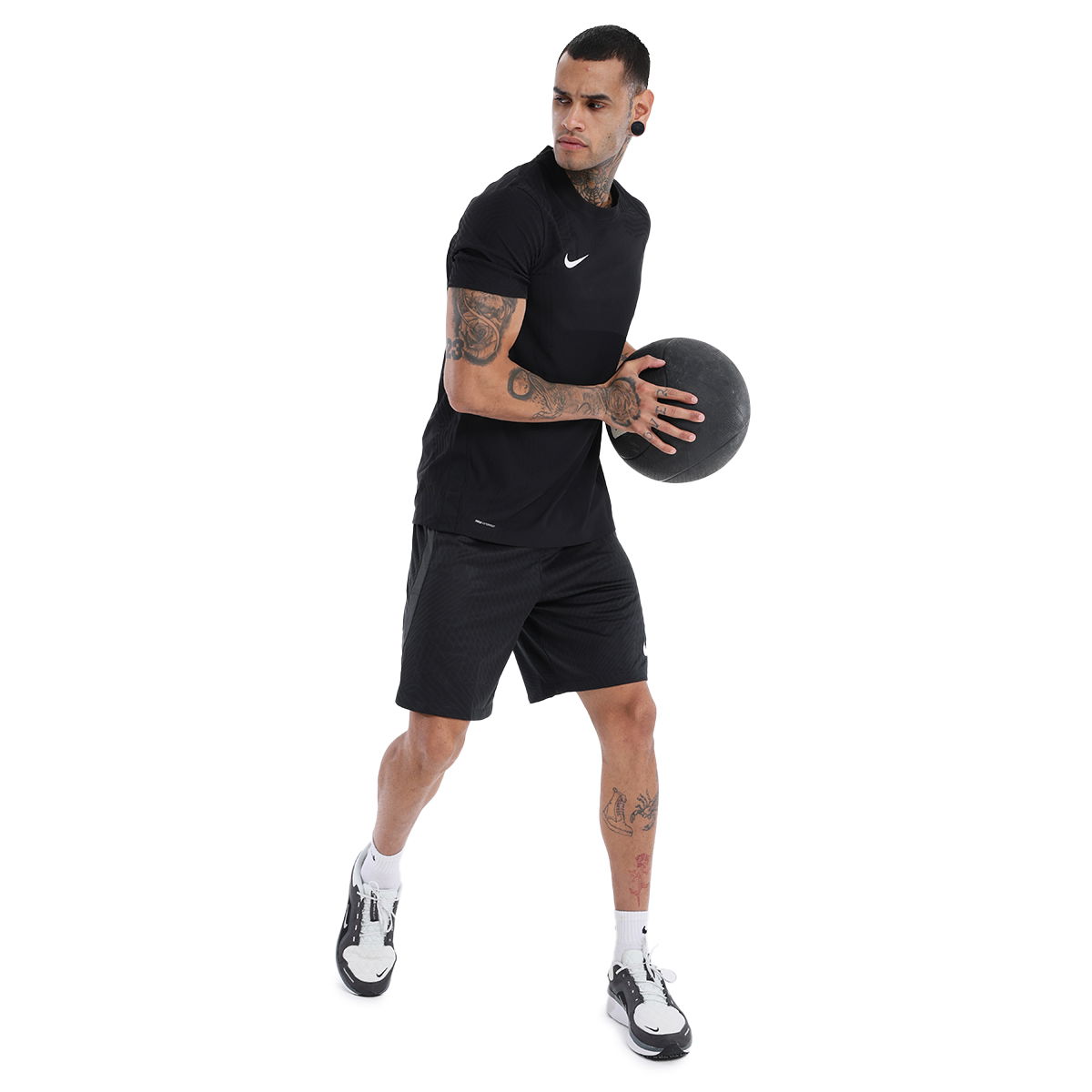 M Nk Vprknit III Jsy Ss Erkek Siyah Futbol Tişört CW3101-010