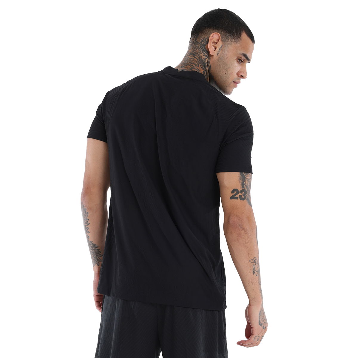 M Nk Vprknit III Jsy Ss Erkek Siyah Futbol Tişört CW3101-010