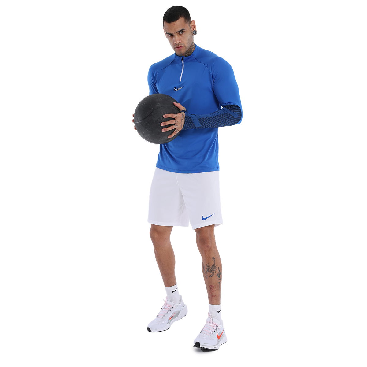 Strike Dri-Fit Erkek Mavi Spor T-Shirt DH8732-463