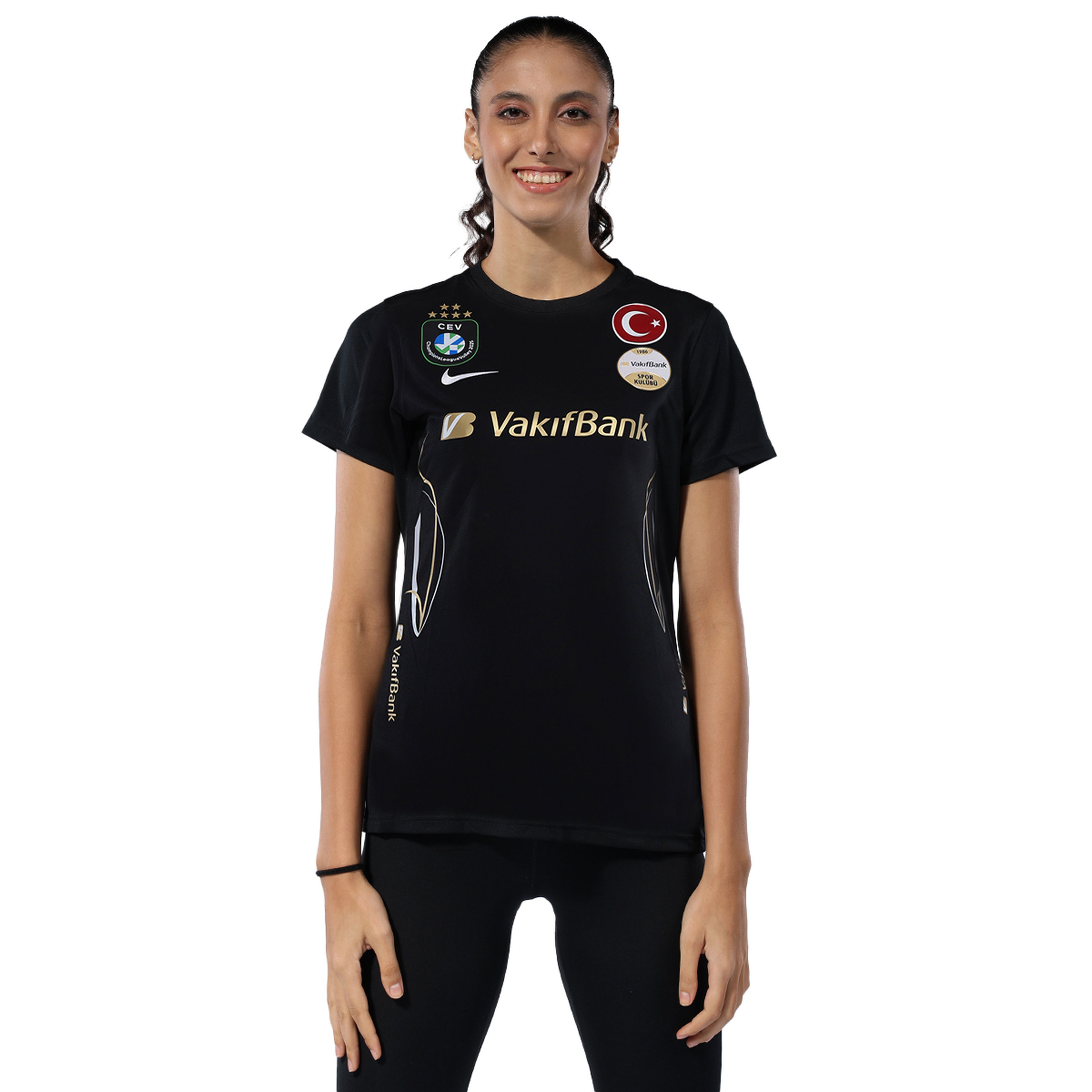 VakıfBank Kadın Siyah Voleybol Forması BV6728-010_VB_FORMA