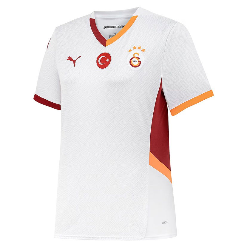 Galatasaray 2024/25 Dış Saha Kadın Beyaz Futbol Forması 77965702