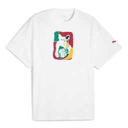 Dylan Exhibit IV Erkek Beyaz Basketbol T-Shirt 63067301
