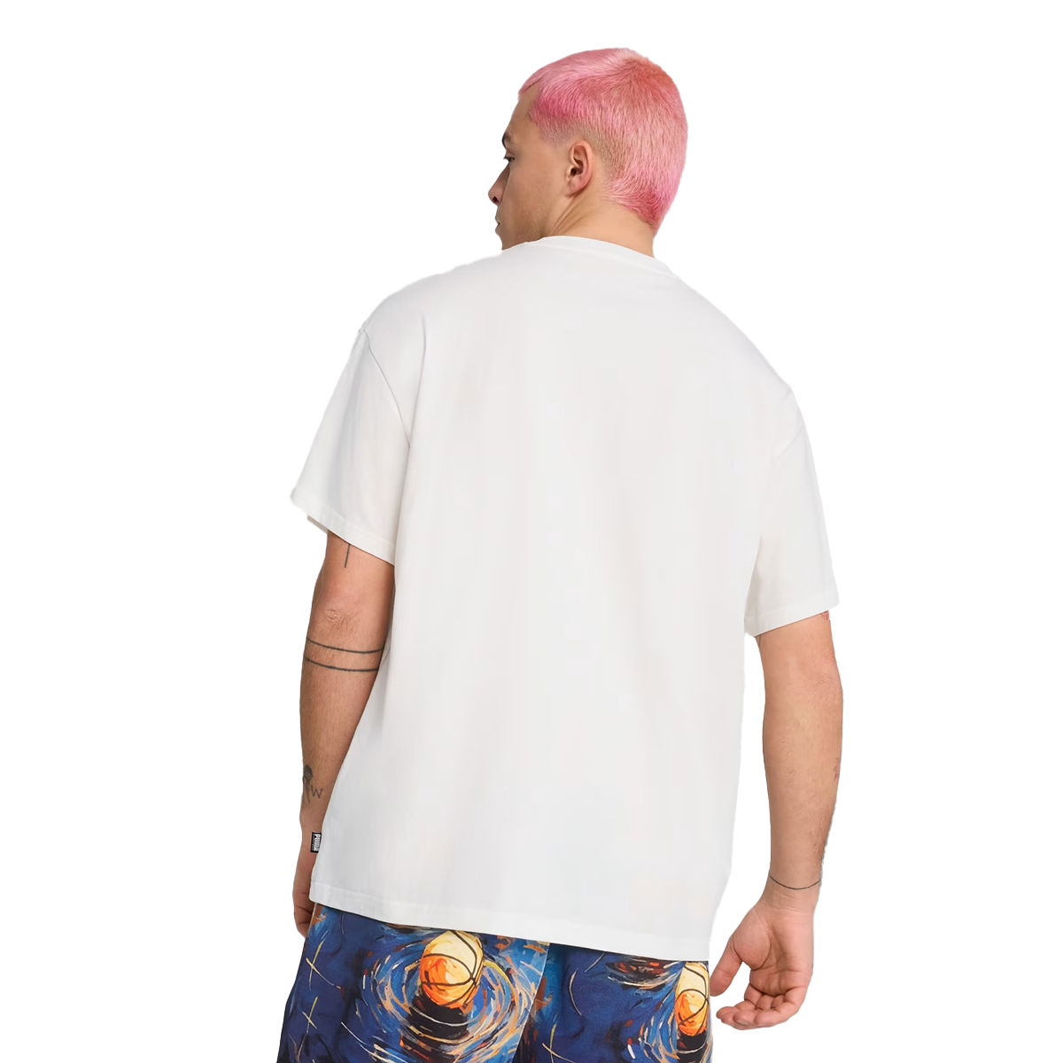 Dylan Exhibit IV Erkek Beyaz Basketbol T-Shirt 63067301