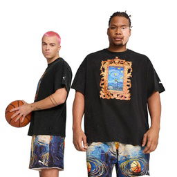 Dylan Exhibit Erkek Siyah Basketbol T-Shirt 63067201