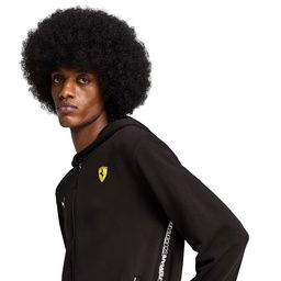 Ferrari Race Erkek Siyah Günlük Stil Sweatshirt 63018201