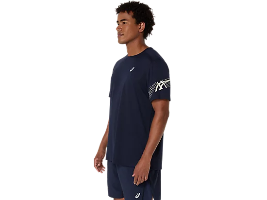 Icon Erkek Mavi Koşu T-Shirt 2011D239-400