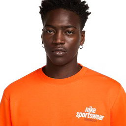 Club Erkek Turuncu Günlük Stil Sweatshirt HJ2173-819