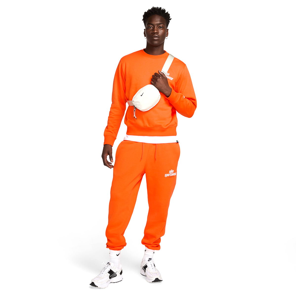 Club Erkek Turuncu Günlük Stil Sweatshirt HJ2173-819