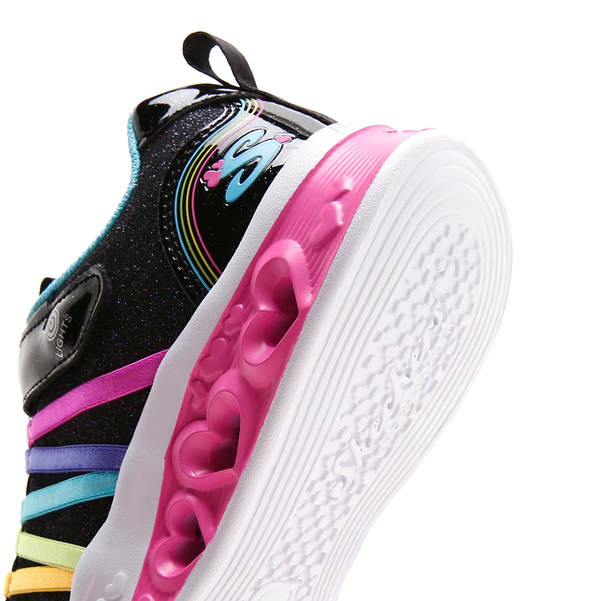 Flutter Heart Lights Çocuk Siyah Sneaker Ayakkabı 303252L BKMT