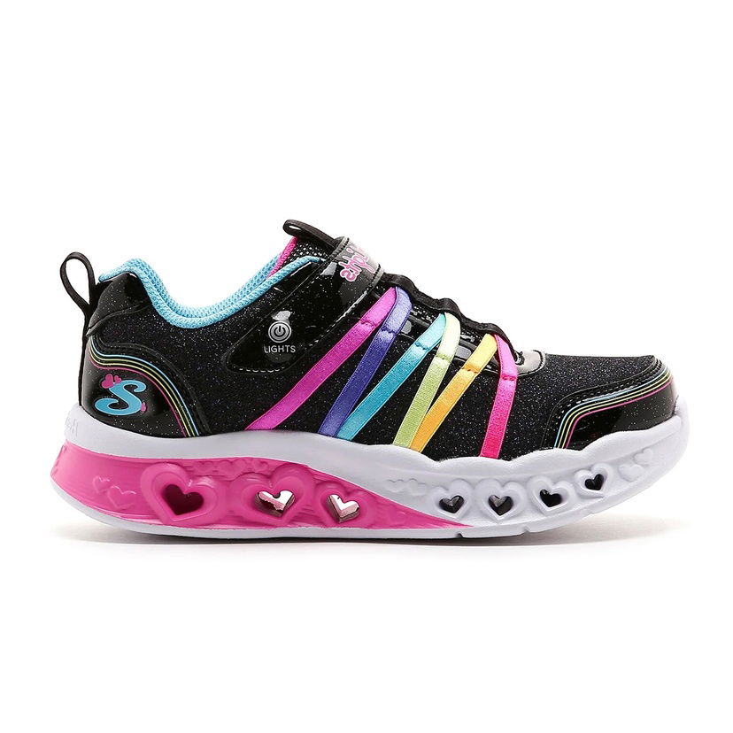 Flutter Heart Lights Çocuk Siyah Sneaker Ayakkabı 303252L BKMT