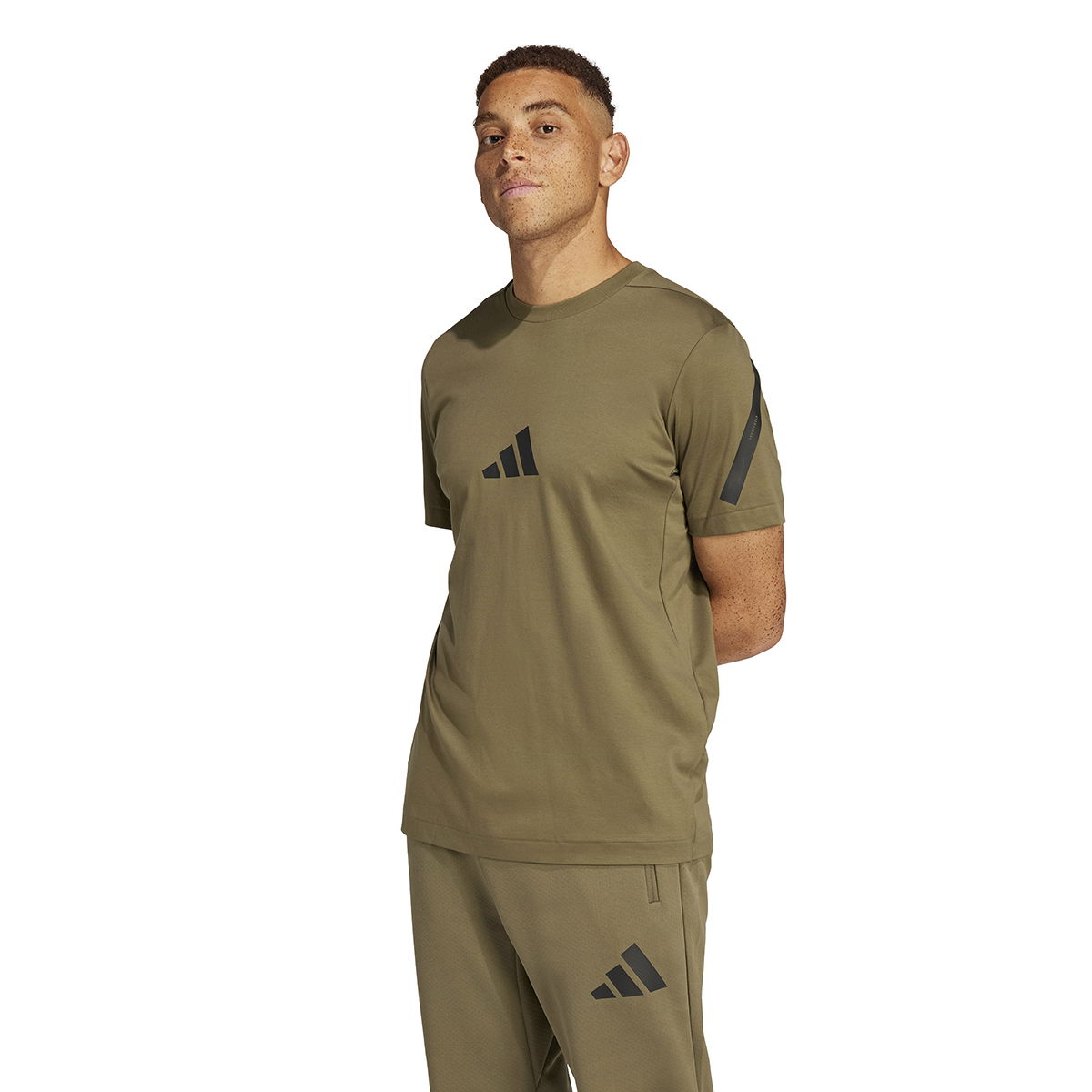 Z.N.E. Erkek Yeşil Günlük Stil T-Shirt JC7921