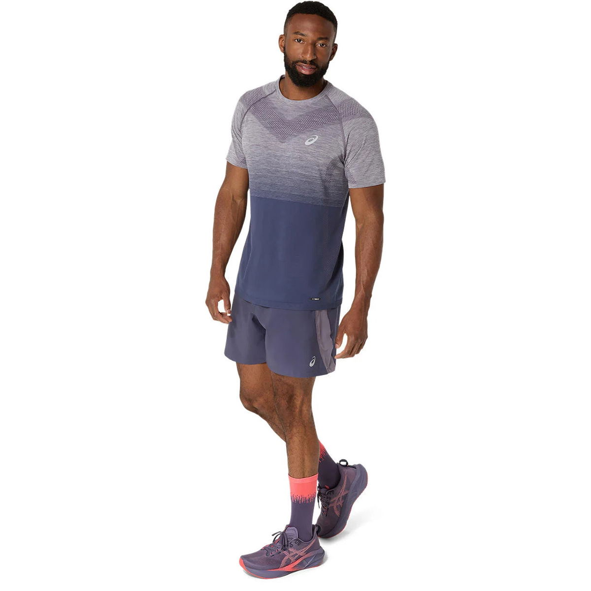 Seamless Erkek Gri Koşu T-Shirt 2011C398-501