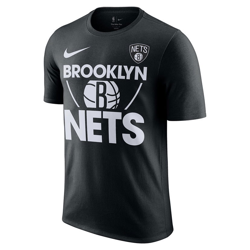 Brooklyn Nets Courtside Erkek Siyah Basketbol T-Shirt HQ0585-010